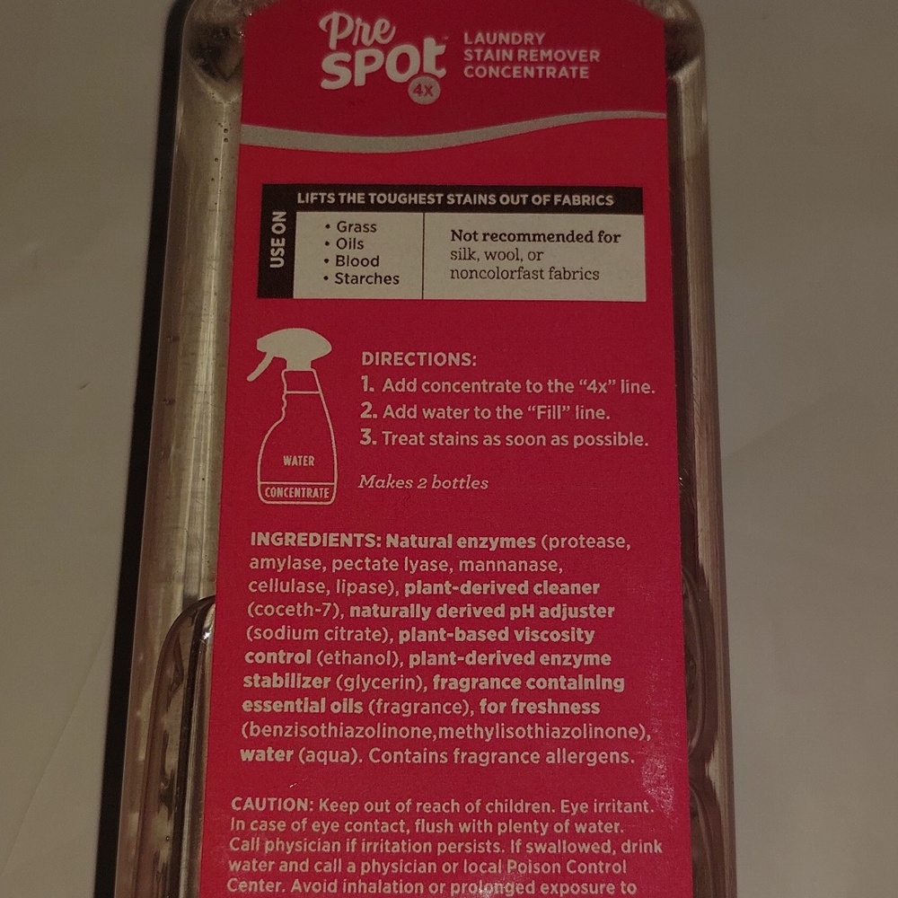 Ecosense PreSpot 4x Concentrate Laundry Pre Spot Stain Remover | Size: 8 fl. oz. - Picture 6 of 16